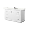 Custom image for White with Brushed Nickel Trim / Giotto Quartz / No Mirror