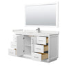 Custom image for White with Brushed Nickel Trim / White Quartz / 58