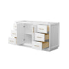 Custom image for White with Satin Bronze Trim / No Mirror
