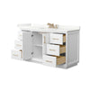Custom image for White with Satin Bronze Trim / Giotto Quartz / No Mirror