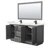 Custom image for Dark Gray with Matte Black Trim / Giotto Quartz / 58