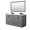 Custom image for Dark Gray with Matte Black Trim / White Quartz / 58