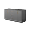 Custom image for Dark Gray with Satin Bronze Trim / No Mirror