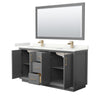 Custom image for Dark Gray with Satin Bronze Trim / Giotto Quartz / 58