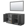 Custom image for Dark Gray with Brushed Nickel Trim / 58