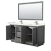 Custom image for Dark Gray with Brushed Nickel Trim / Giotto Quartz / 58