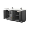 Custom image for Dark Gray with Brushed Nickel Trim / Giotto Quartz / No Mirror