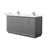 Custom image for Dark Gray with Brushed Nickel Trim / Giotto Quartz / No Mirror