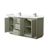 Custom image for Light Green with Brushed Nickel Trim / Giotto Quartz / No Mirror