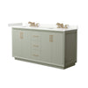 Custom image for Light Green with Satin Bronze Trim / Giotto Quartz / No Mirror