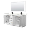 Custom image for White with Matte Black Trim / Giotto Quartz / 58