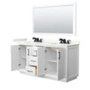 Custom image for White with Matte Black Trim / Giotto Quartz / 58