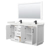 Custom image for White with Matte Black Trim / White Quartz / 58