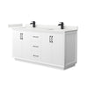 Custom image for White with Matte Black Trim / White Quartz / No Mirror