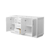 Custom image for White with Brushed Nickel Trim / No Mirror