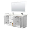 Custom image for White with Brushed Nickel Trim / Giotto Quartz / 58