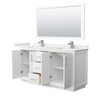 Custom image for White with Brushed Nickel Trim / White Quartz / 58