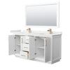 Custom image for White with Satin Bronze Trim / White Quartz / 58