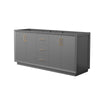 Custom image for Dark Gray with Satin Bronze Trim / No Mirror