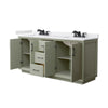 Custom image for Light Green with Matte Black Trim / White Cultured Marble / No Mirror