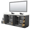 Custom image for Dark Gray with Matte Black Trim / Giotto Quartz / 70