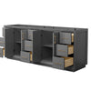 Custom image for Dark Gray with Satin Bronze Trim / No Mirror
