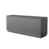Custom image for Dark Gray with Satin Bronze Trim / No Mirror