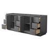 Custom image for Dark Gray with Brushed Nickel Trim / No Mirror