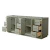 Custom image for Light Green with Brushed Nickel Trim / No Mirror