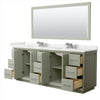 Custom image for Light Green with Brushed Nickel Trim / White Quartz / 70