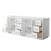 Custom image for White with Brushed Nickel Trim / No Mirror