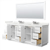 Custom image for White with Brushed Nickel Trim / White Quartz / 70