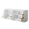 Custom image for White with Satin Bronze Trim / No Mirror