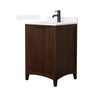 Custom image for Dark Walnut with Matte Black Trim / White Quartz / No Mirror