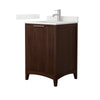 Custom image for Dark Walnut with Brushed Nickel Trim / Giotto Quartz / No Mirror