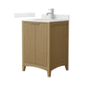 Custom image for Natural Oak with Brushed Nickel Trim / Giotto Quartz / No Mirror