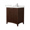 Custom image for Dark Walnut with Brushed Nickel Trim / Giotto Quartz / No Mirror