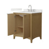 Custom image for Natural Oak with Brushed Nickel Trim / Giotto Quartz / No Mirror