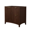 Custom image for Dark Walnut with Brushed Gold Trim / No Mirror