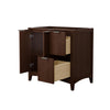 Custom image for Dark Walnut with Brushed Nickel Trim / No Mirror