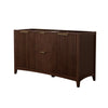Custom image for Dark Walnut with Brushed Gold Trim / No Mirror