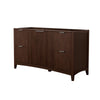 Custom image for Dark Walnut with Brushed Nickel Trim / No Mirror