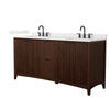 Custom image for Dark Walnut with Matte Black Trim / Giotto Quartz / No Mirror
