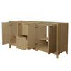 Custom image for Natural Oak with Brushed Gold Trim / No Mirror