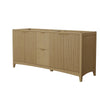 Custom image for Natural Oak with Brushed Gold Trim / No Mirror