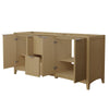 Custom image for Natural Oak with Brushed Nickel Trim / No Mirror
