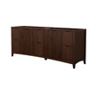 Custom image for Dark Walnut with Matte Black Trim / No Mirror