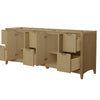 Custom image for Natural Oak with Brushed Gold Trim / No Mirror