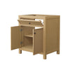 Custom image for Tanned Oak with Matte Black Trim / No Mirror
