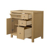 Custom image for Tanned Oak with Brushed Nickel Trim / No Mirror